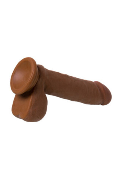 Фаллоимитатор TOYFA RealStick Elite Mulatto на присоске, (21 см) (Цвет: коричневый)