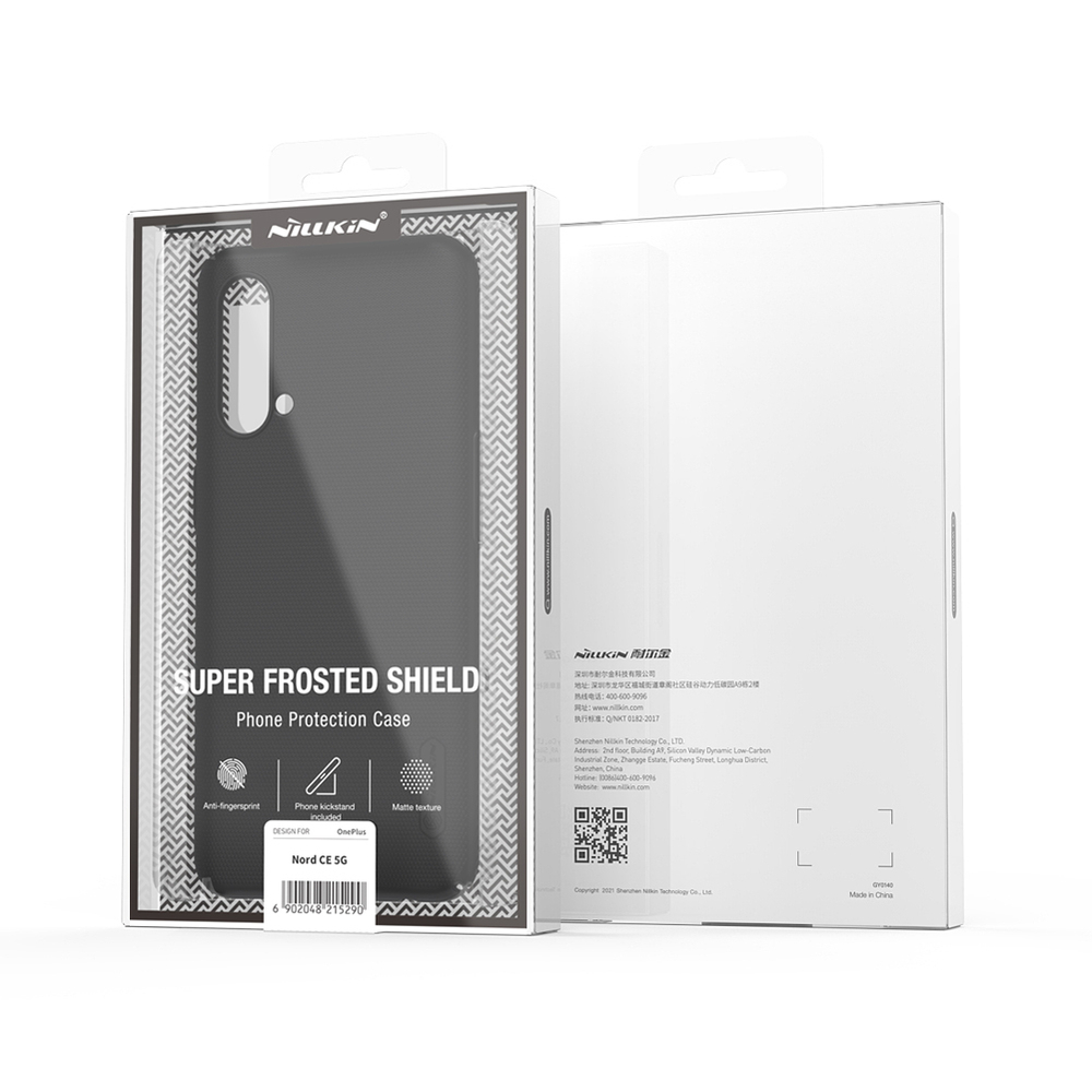 Тонкий жесткий чехол от Nillkin для смартфона OnePlus Nord CE 5G, серия Super Frosted Shield