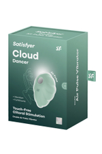 Вакуумный стимулятор клитора Satisfyer Cloud Dancer, силикон, мятный, 9 см