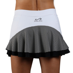Женская теннисная юбка Endless Starlett Skirt Women - White, Grey
