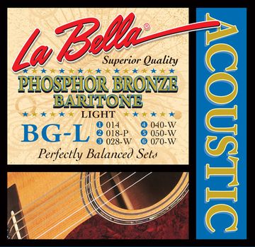 Струны для гитары Баритон 14-70 La Bella BG-L