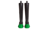 Bottega Veneta Leather Heel Boot Black Green Women"s