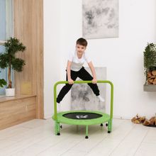 Батут с поручнем DFC JUMPFIT 36&amp;#039;&amp;#039; зеленый