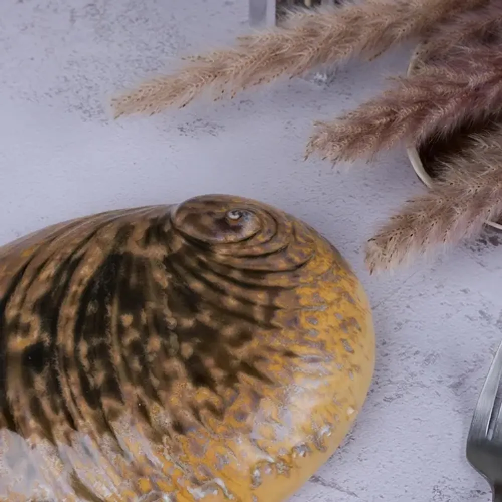 Салатник 365 мл 19*14,5 см h5 см для закусок Light Pearl Ammonite Shell Frutti di Mare P.L. [1]