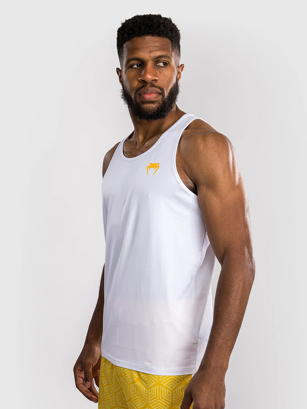 Майка спортивная Venum Octane White/Vibrant Yellow