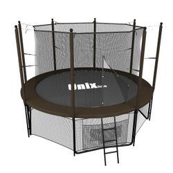 Батут UNIX line Black&Brown 10 ft (inside)
