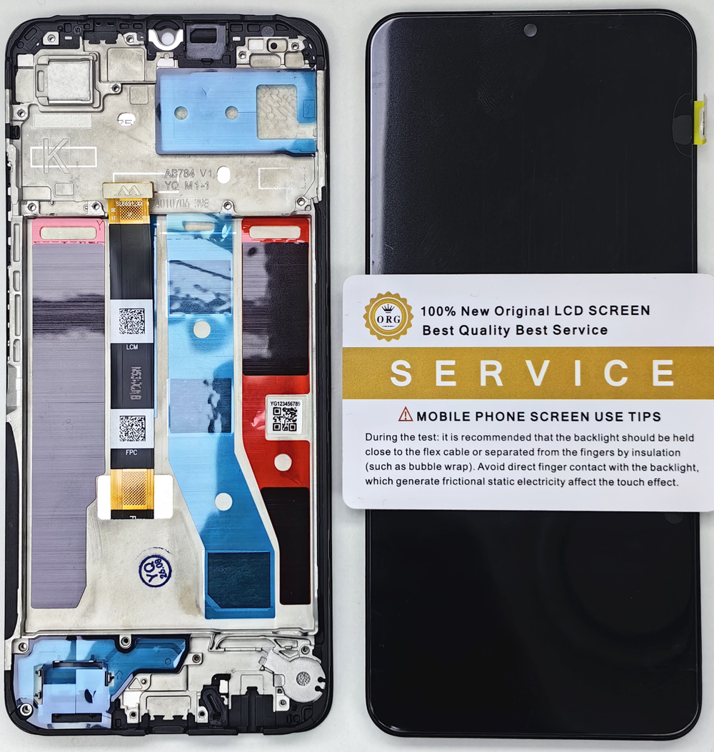 Дисплей Realme Note 50/RMX3834 на рамке YQ (ORG)