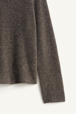 ZARA ДЖЕМПЕР СВОБОДНОГО КРОЯ С ФАКТУРОЙ, КОРИЧНЕВЫЙ