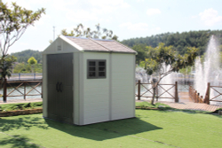Садовый пластиковый сарай HouzBlock Comfort-2 7,5x7,5