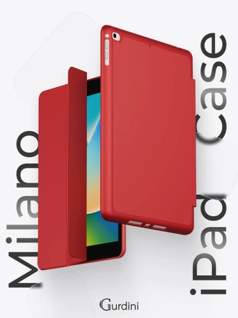 Чехол книжка для iPad 7/8/9 (10,2")/ Pro (10,5") Gurdini Milano Series Red