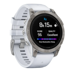 Умные часы Garmin Epix Pro (Gen 2) Sapphire 47 мм Stone White Titanium DLC