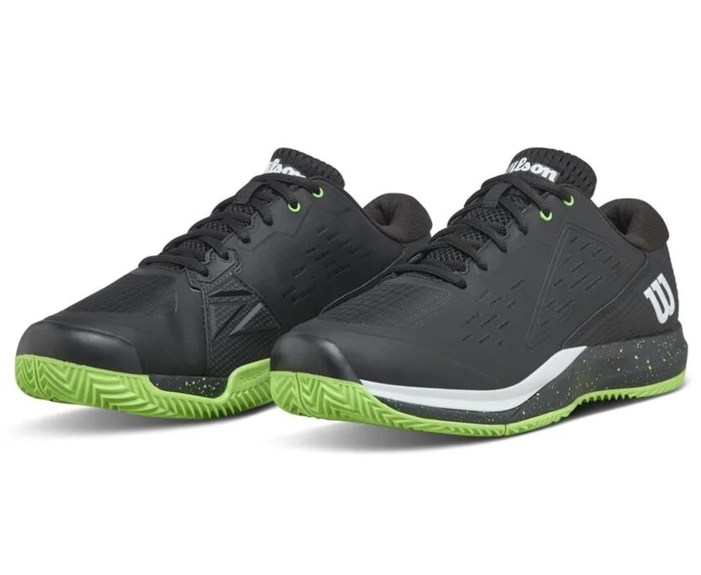 Теннисные кроссовки Wilson Rush Pro Ace Clay TP - black/green/white