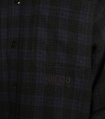 хлопковая рубашка Kenzo - темно-синий(FC65CH5079OK)