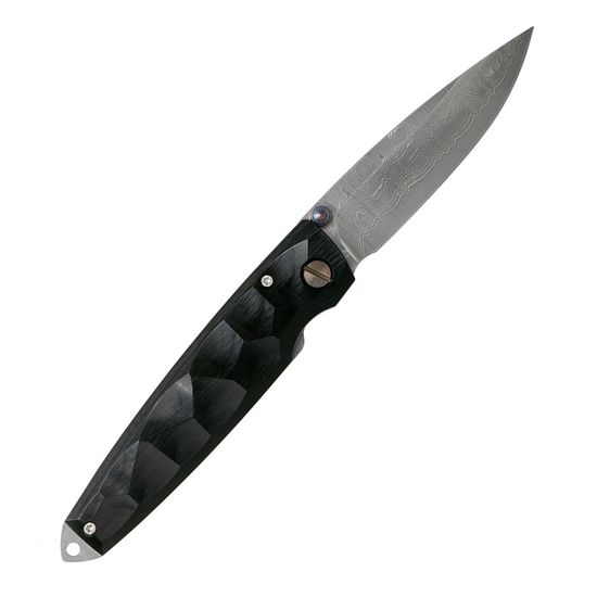 Складной нож Mcusta Shinra Emotion Tsuchi c клинком из стали VG-10 San Mai (Laminated Stainlesss Damascus) рукоять дерево