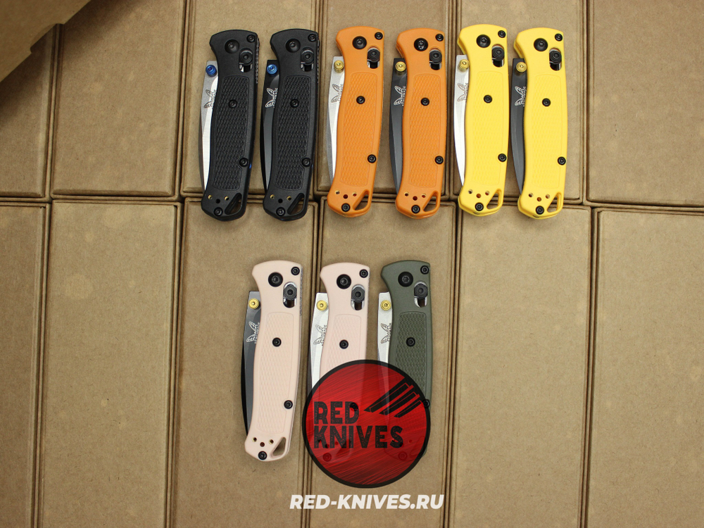 Нож Benchmade 533 Bugout Mini - розовый нейлон, клинок сатин RK/Н22