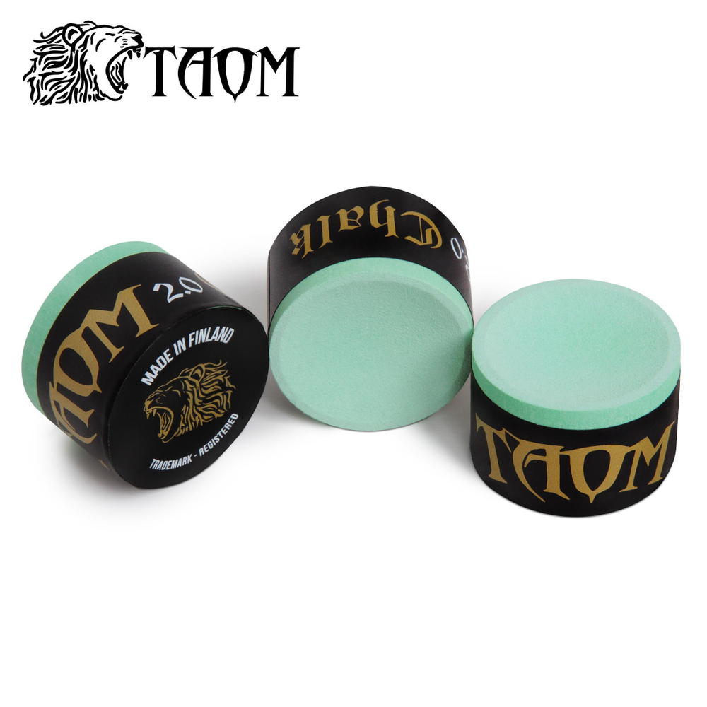 Мел бильярдный "Taom Chalk Snooker 2.0" Green 9шт.