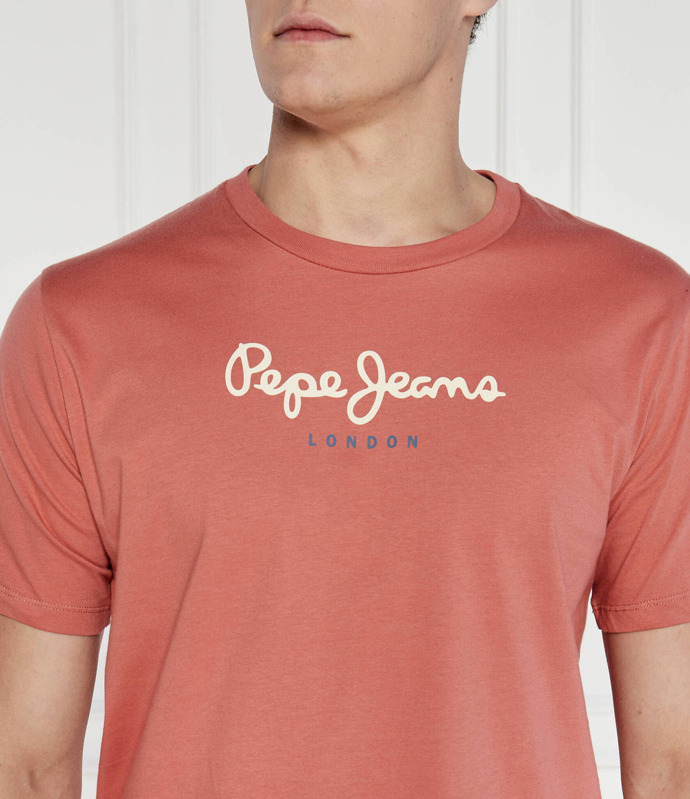 Футболка Pepe Jeans London - персиковый(PM508208)