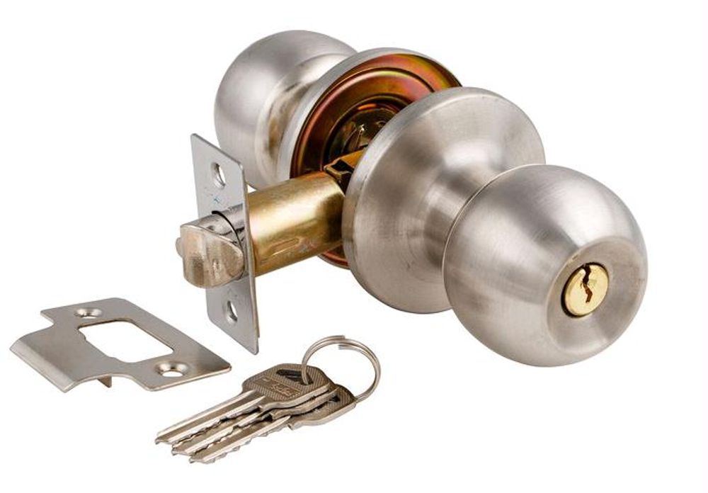 Защелка-Комплект S-Locked 6072-01 S круглая ключ/фиксатор САТИН /116311 Защелка-Комплект S-Locked 6072-01 S круглая ключ/фиксатор САТИН /116311