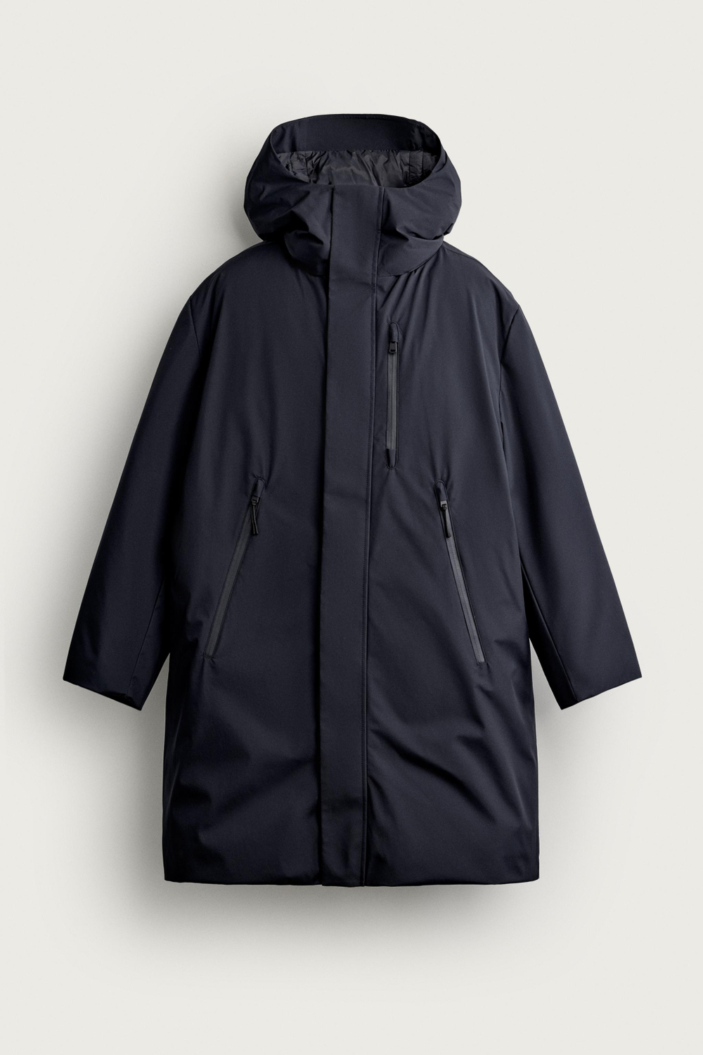 ТЕХНИЧЕСКАЯ ПАРКА С КАПЮШОНОМ WATER REPELLENT — ZARA