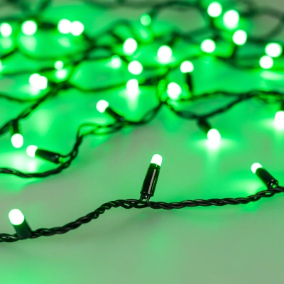 Светодиодная гирлянда ARD-STRING-CLASSIC-20000-BLACK-200LED-MILK-SYNC RGB (230V, 13W) (Ardecoled, IP65)