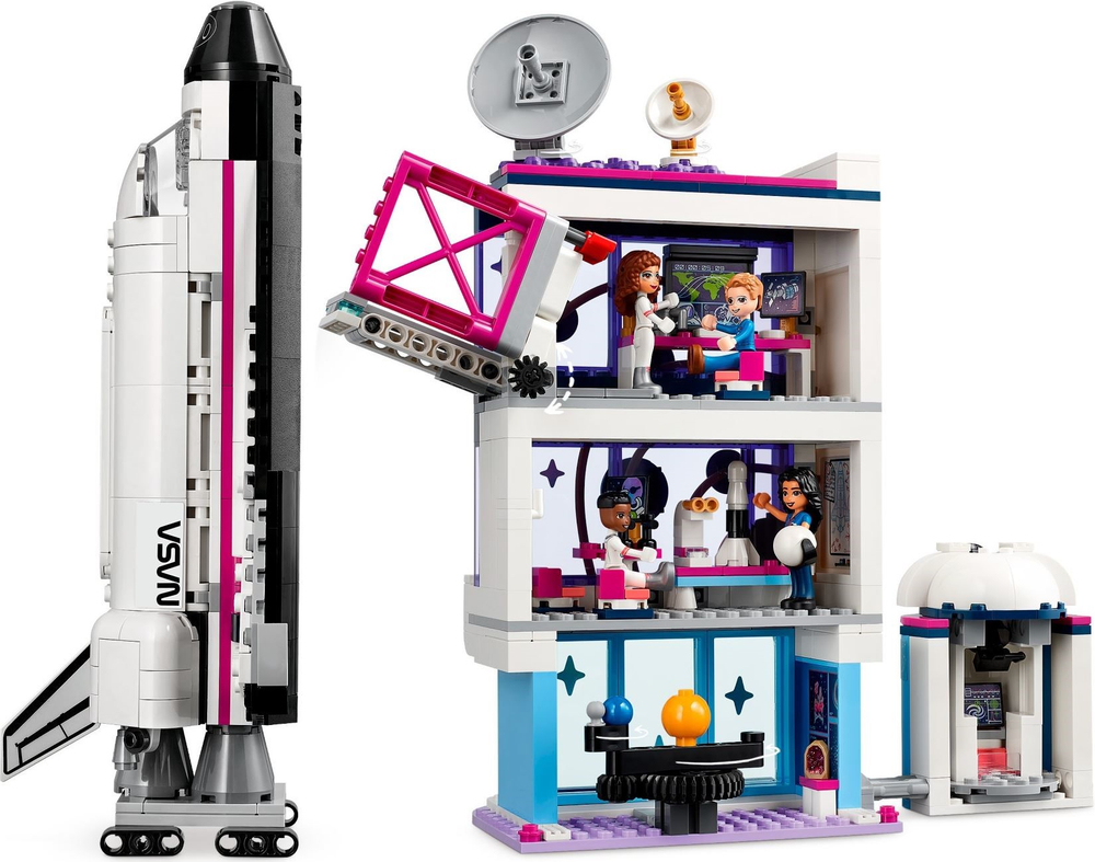 Конструктор лего френдс Космическая академия Оливии 41713 | LEGO Friends Olivia's Space Academy 757 деталей | 8+