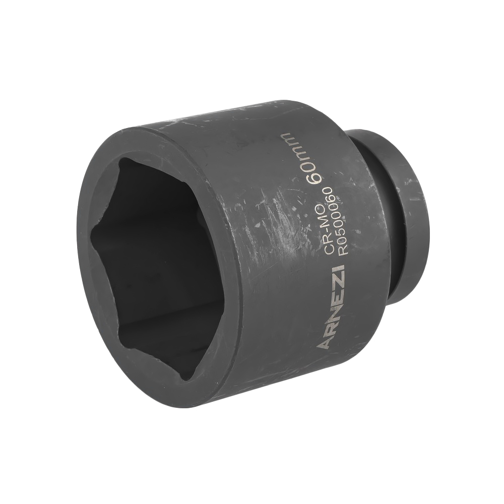 Головка ударная 1"DR 6-гр. 60 мм Cr-Mo, на холдере ARNEZI R0500060