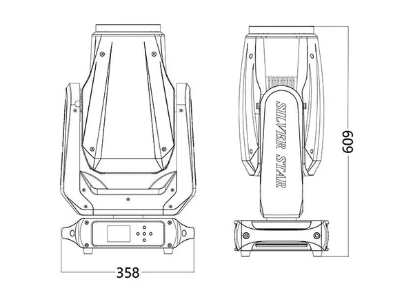 SILVER STAR PLUTO 250 [SS662SC] вращающаяся голова SPOT, 250Вт