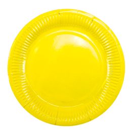 Тарелки бумажные ламинированные Yellow 6шт 18см