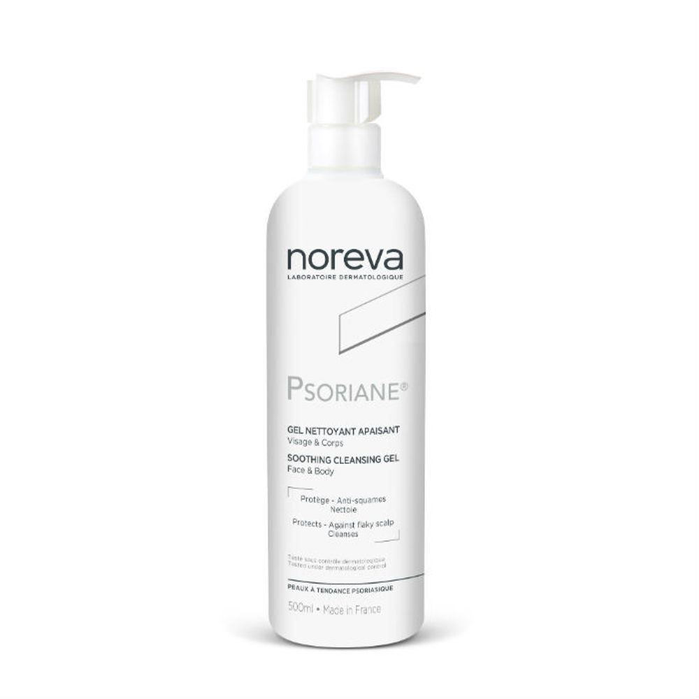Очищающий кератолитический гель Noreva Psoriane Gel Nettoyant Apaisant 500 мл