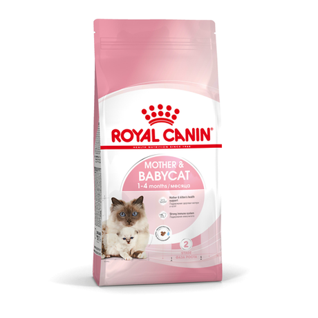 ROYAL CANIN Mother & Babycat Корм сухой для беременных и кормящих кошек; для котят от 1 до 4 месяцев и в период отъёма, 400 г