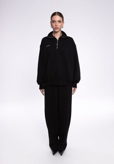 «Half Zip not for everyone» Толстовка с вышивкой.