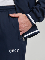 Спортивный костюм мужской изготовлен из легкой эластичной плащевой ткани. СССР 15M-RT-1743 темно-синий