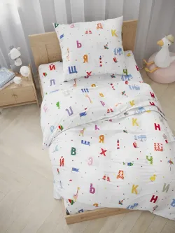Простынь детская перкаль Сказка "Азбука"
