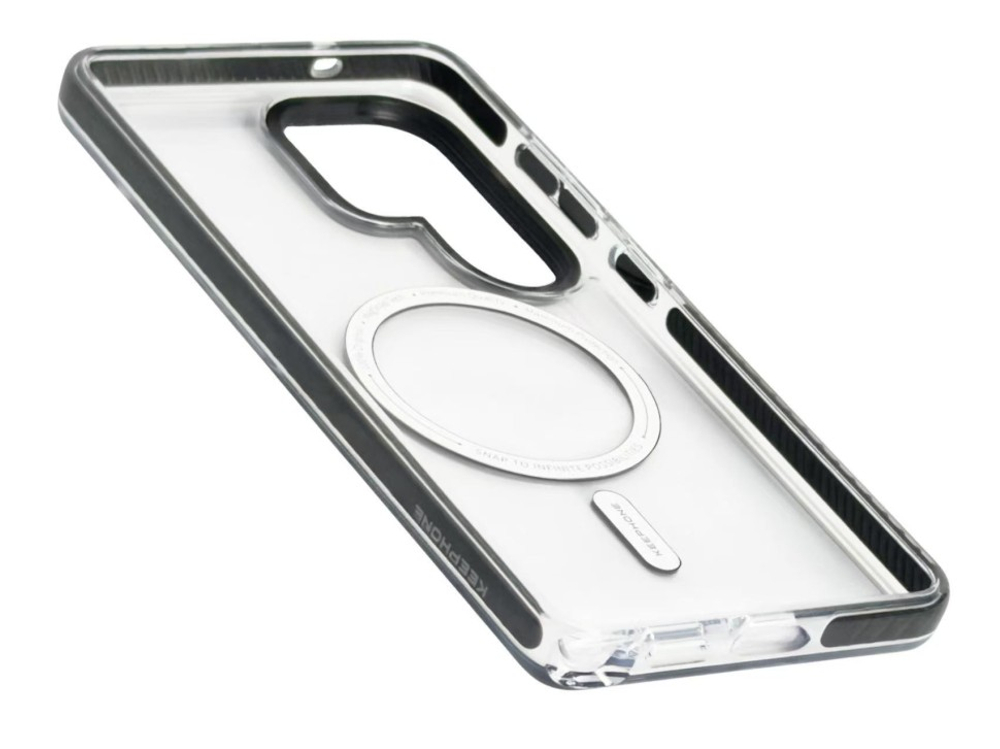 Накладка для Samsung Galaxy S26 Ultra Keephone Shockstar MagSnap черно-прозрачный