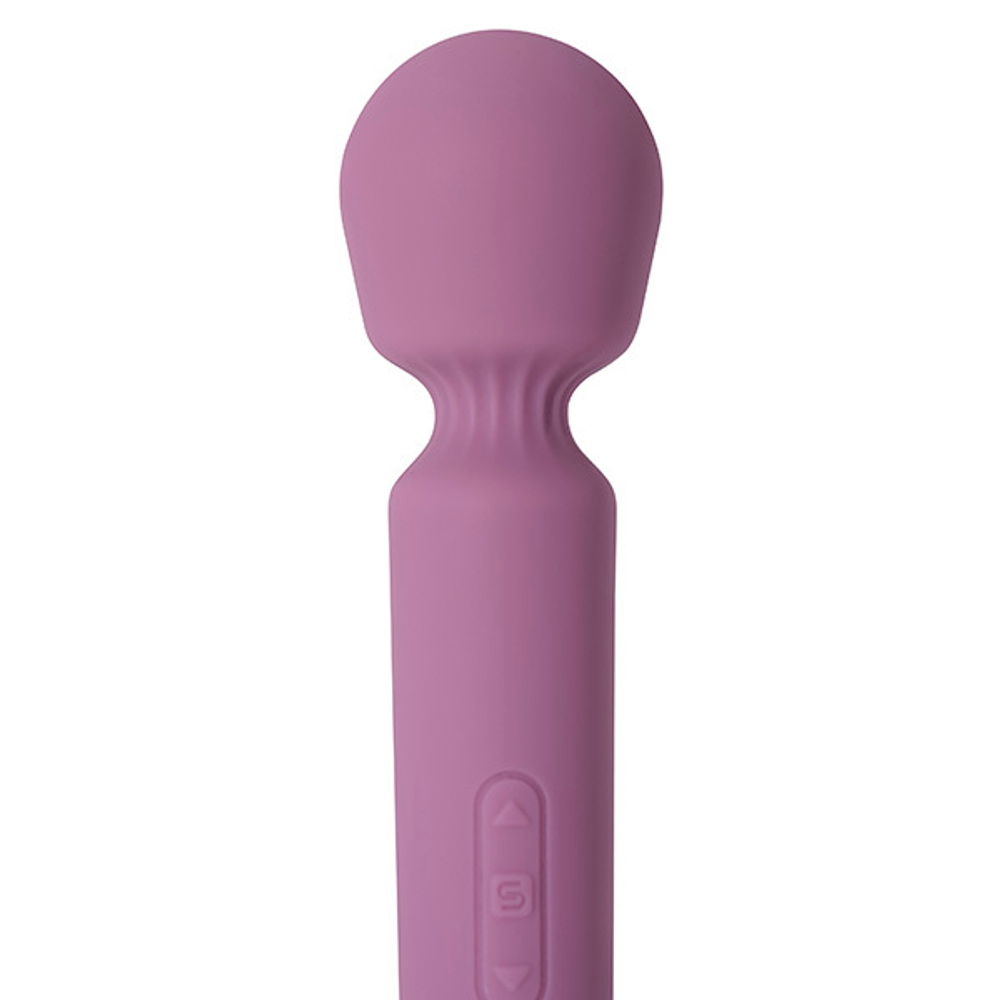 Сиреневый интерактивный мини вибратор-wand 14см Svakom Mini Emma Neo Interactive Compact Wand Vibrator SA299C