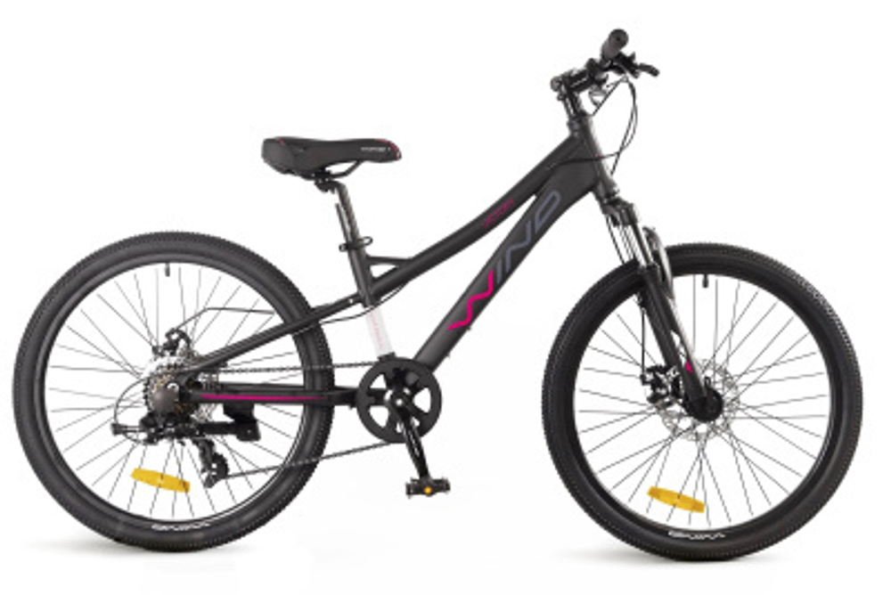 Велосипед WIND Victory 24"07-spd, черно-розовый