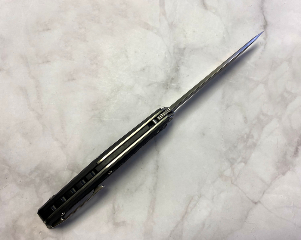 Складной нож Сканди, сталь D2, рукоять G10 Black, 345-100406