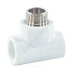 Тройник PP-R комбинированный белый Дн 25х3/4" НР PRO VALFEX 10128025-PRO
