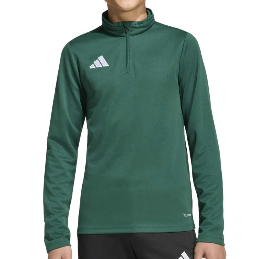 Кофта для мальчика теннисная Adidas Kids Entrada 26 Training Top - dark green/white