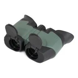 Призменный бинокль ARKON 8x21 / АРКОН 8 на 21 - объективы крупным планом с откинутыми крышками