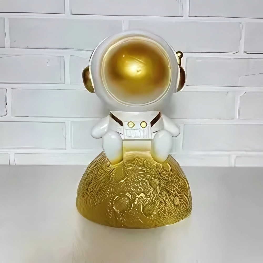 Копилка из гипса «Космонавт» 30см античное золото