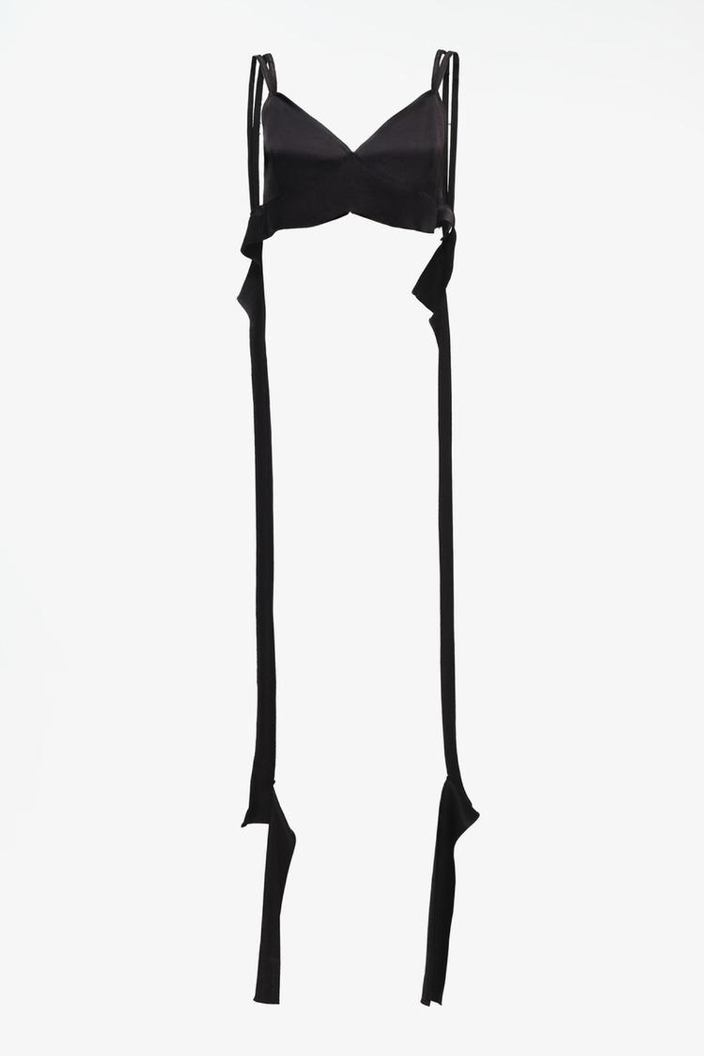 ZARA X JOHN GALLIANO УКОРОЧЕННЫЙ ТОП, ЧЕРНЫЙ