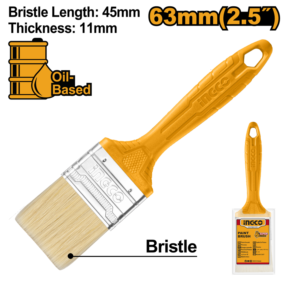 Кисть малярная флейцевая INGCO CHPTB78625 64 мм Кисть малярная флейцевая INGCO CHPTB78625 64 мм