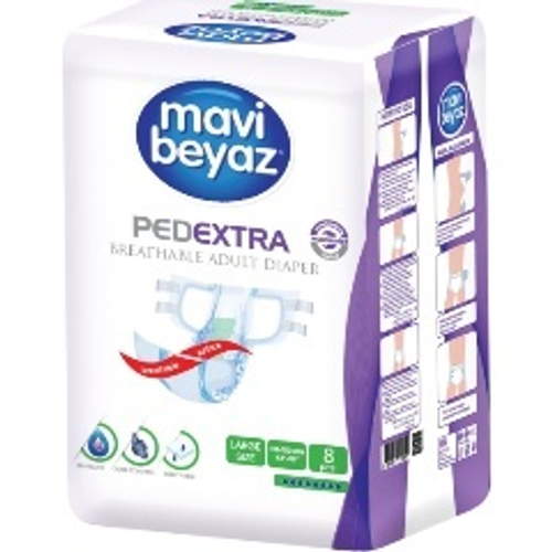 Подгузники для взрослых MAVI BEYAZ - р.L (110-150 см/8 шт.), артикул 153002