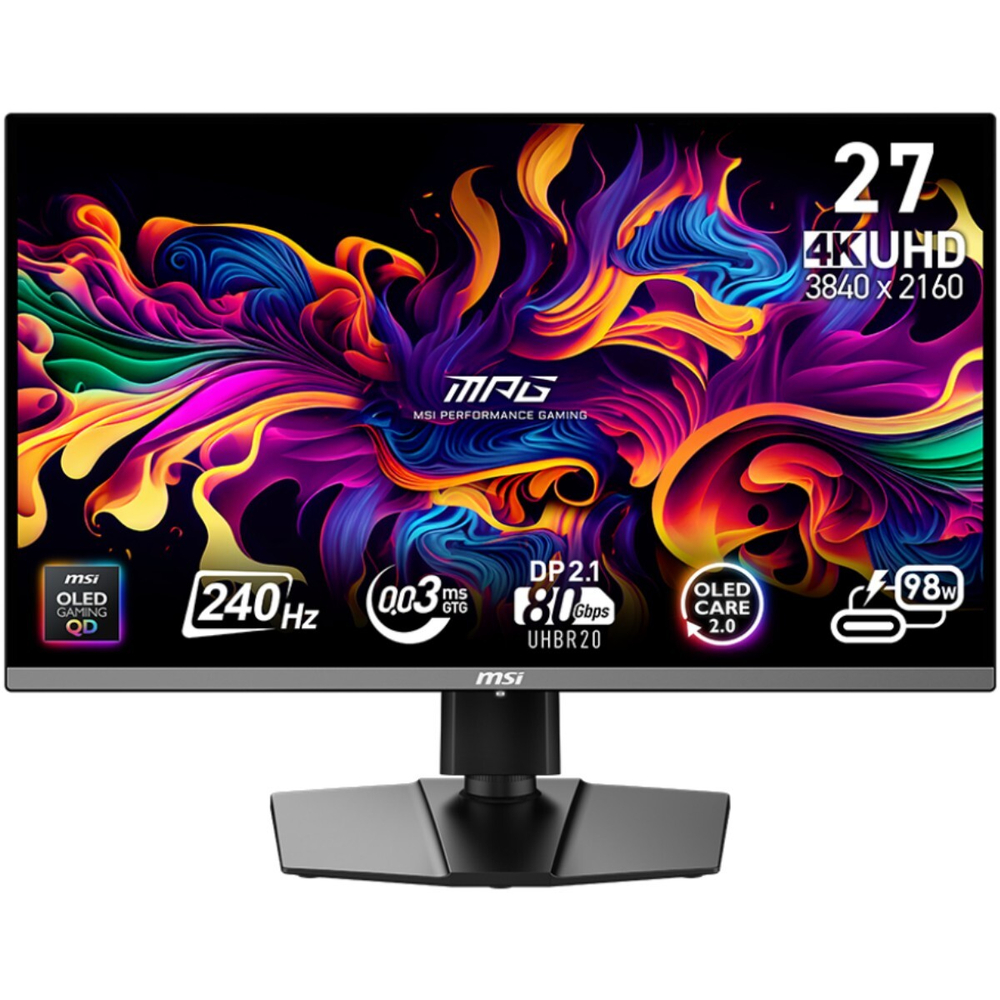 Монитор MSI 26.5" MPG 272URX QD-OLED 4K 16:9 3840x2160 240Hz 0.03ms черный