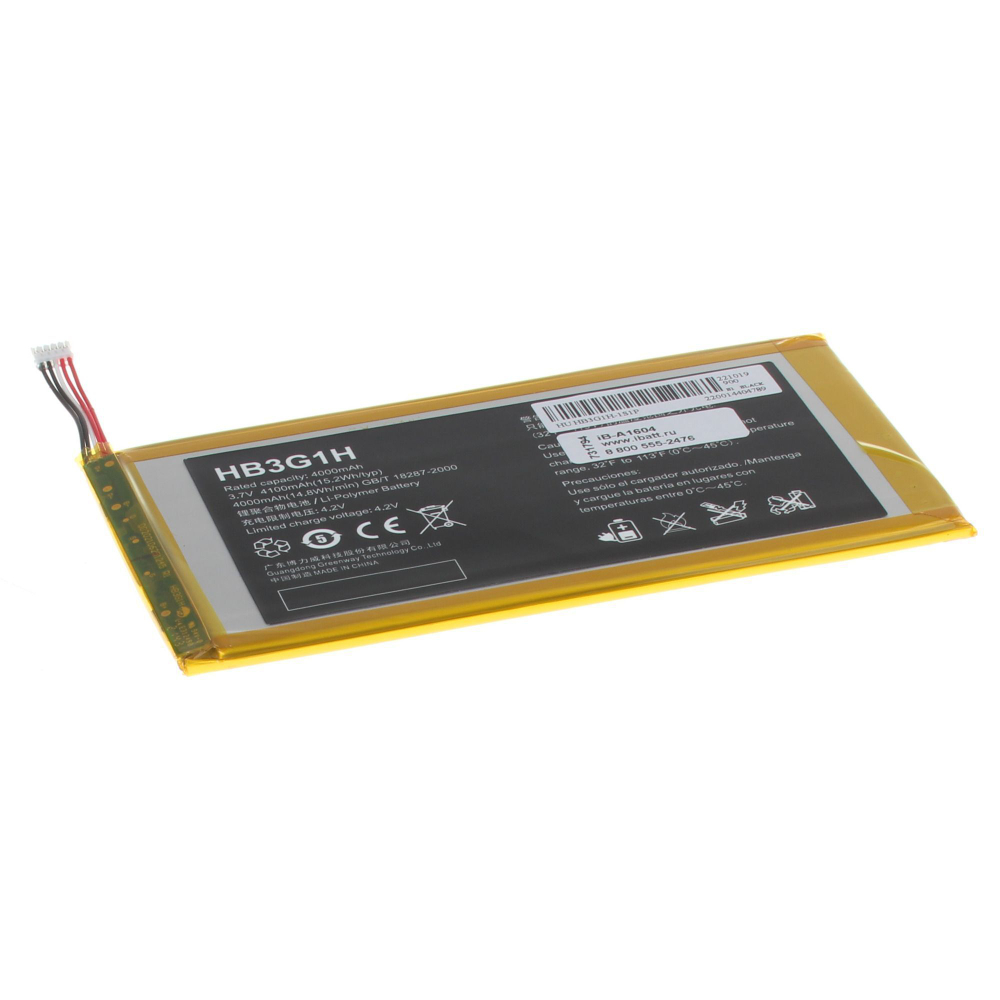 Аккумулятор iBatt 4100mAh для Huawei MediaPad 7 Lite, S7-301U (HB3G1, HB3G1H)