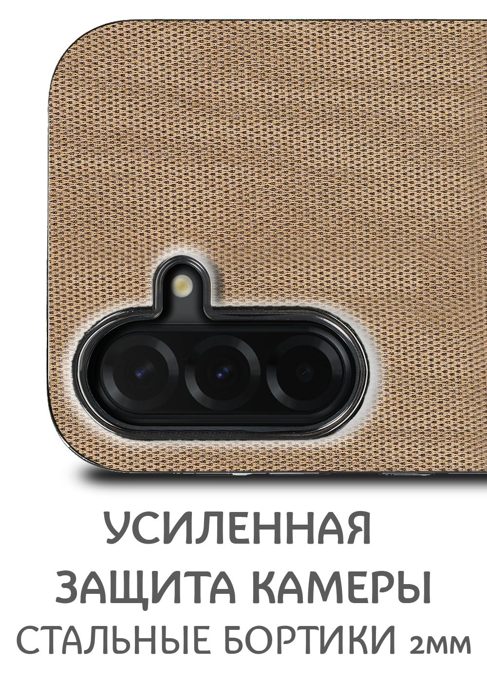 Дизайнерский чехол для SAMSUNG A36 / A56 с мягкой тканевой поверхностью