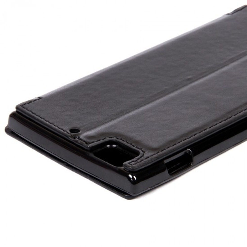 Чехол-книжка с магнитом для Lenovo K900, 007174-2 Золотой