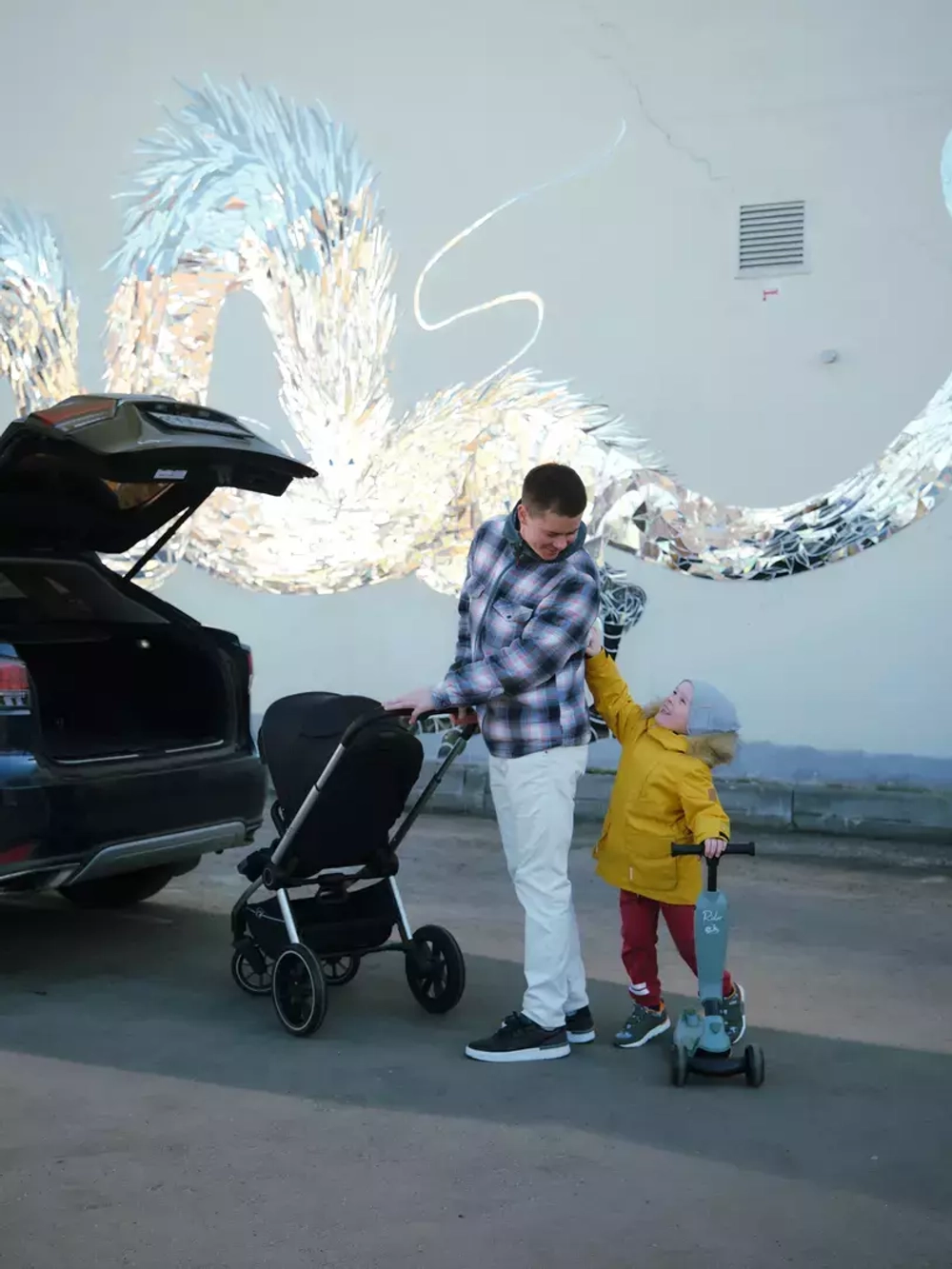Коляска детская "FLEX GRAND" (2в1) RA072 Midnight Black + сумка