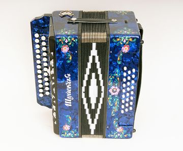 S32XL-A-BL Гармонь "Шуйская" 25х25-III-2, синяя, Шуйская гармонь
